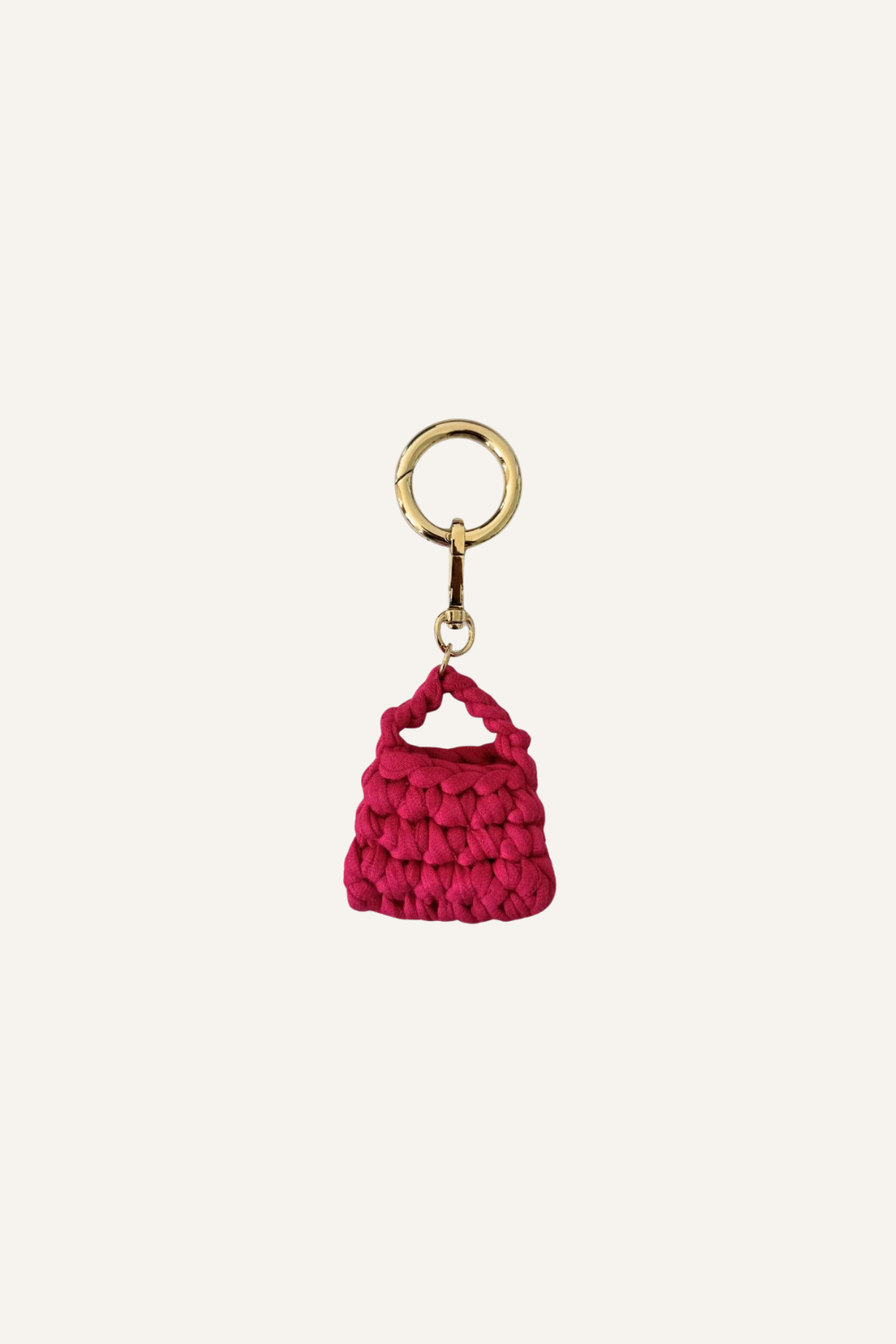 Mini Elisa bag charm - Fuchsia