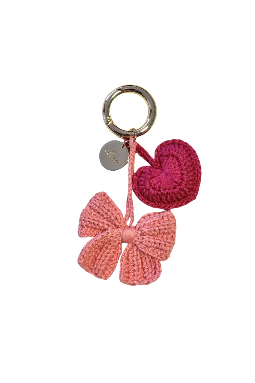 Elisa Charms - Lazo Love (rosado y fucsia)