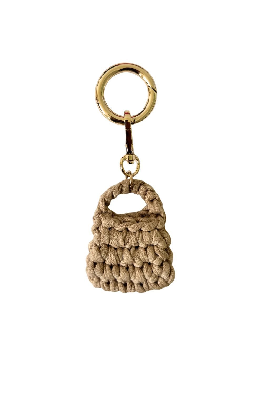 Mini Elisa bag charm - Beige