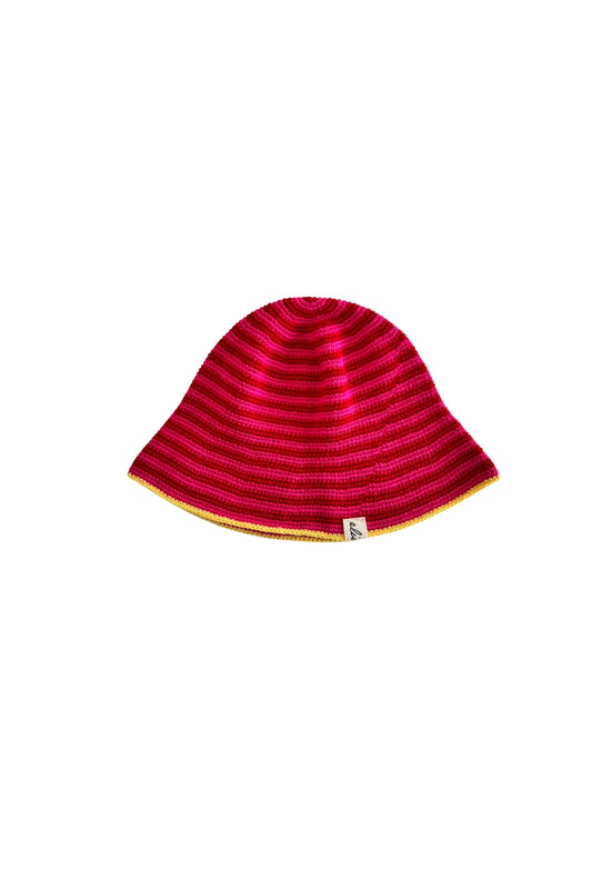 Sombrero Paula - Rayas Fucsia
