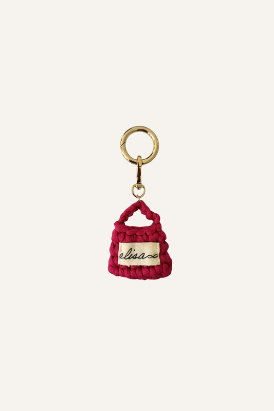 Mini Elisa bag charm - Fucsia