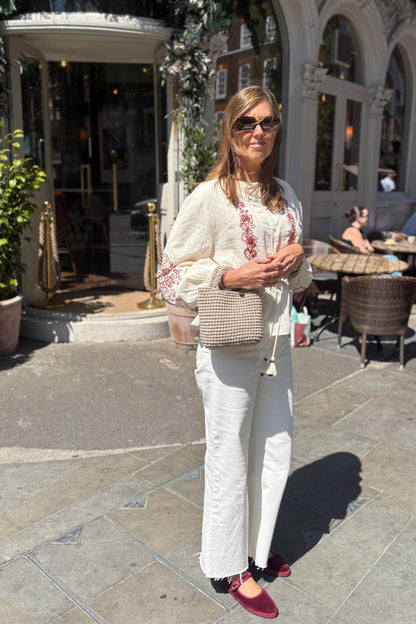 Camila Metalizada - Beige