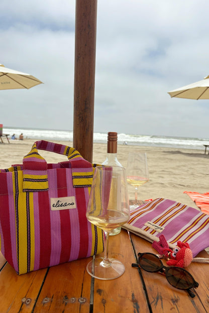 Ibiza bag small - Rayas Amarillo