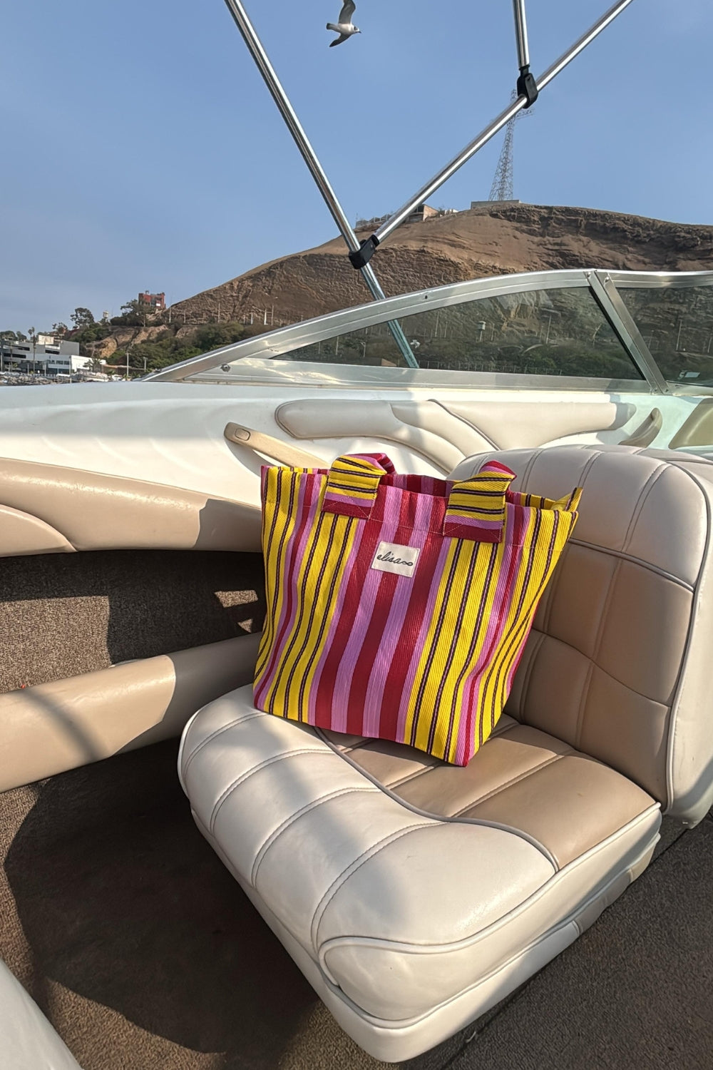 Ibiza Bag XL - Rayas Amarillo