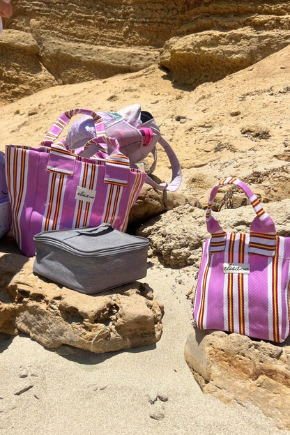 Ibiza Bag XL - Rayas Morado