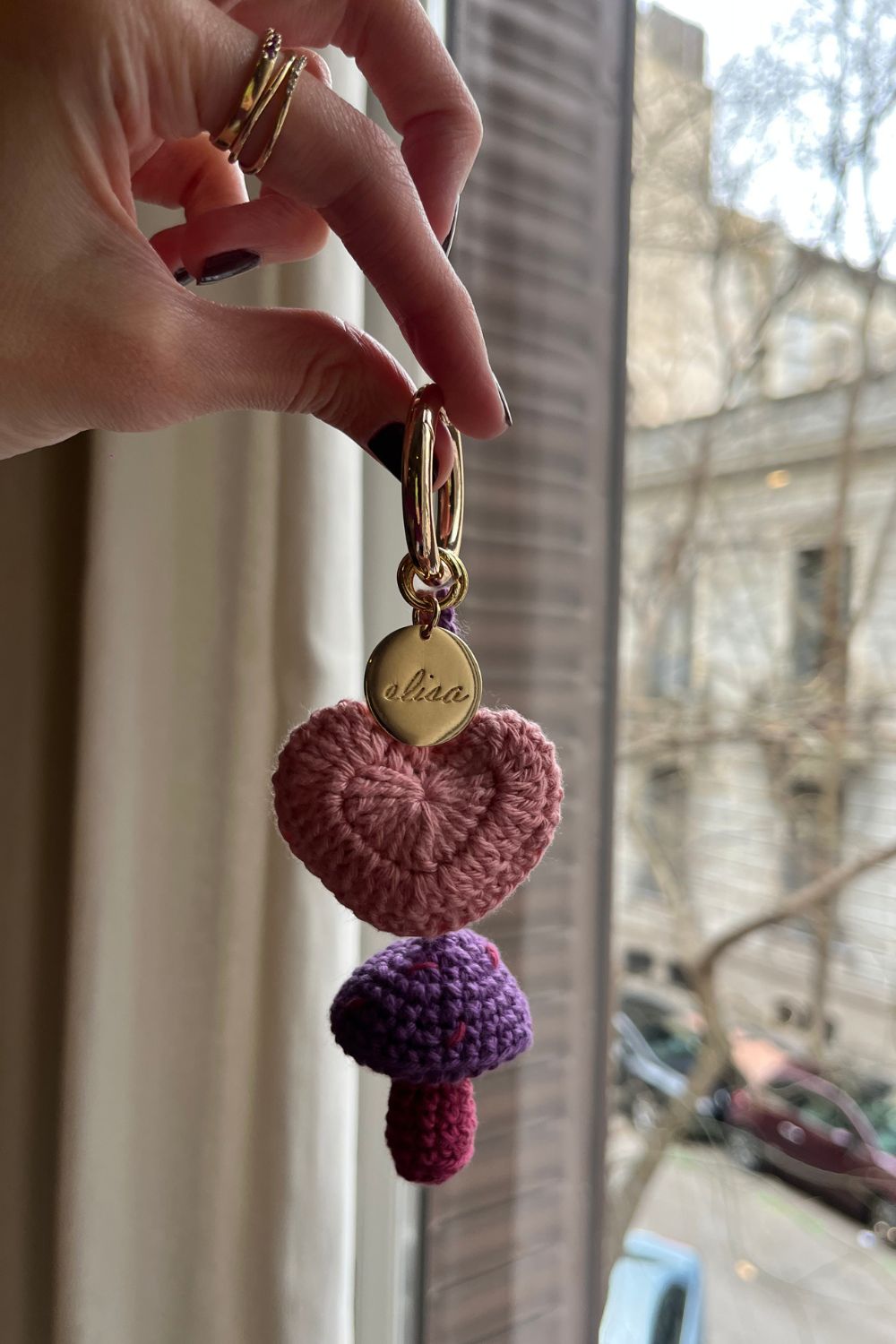rosado y morado