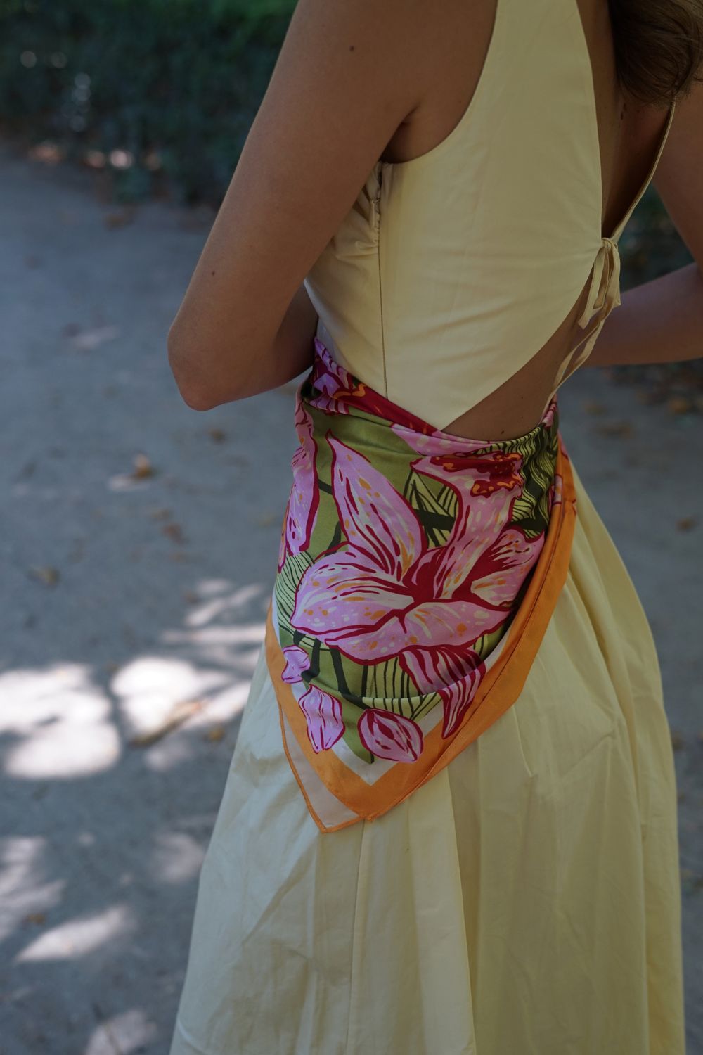 Pañuelo Elisa flower girl - amarillo