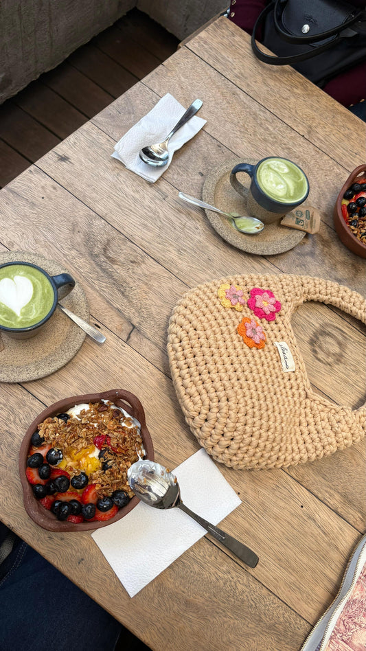 Emilia beige - flores