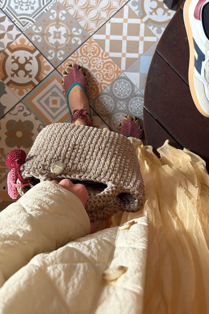 Camila Metalizada - Beige