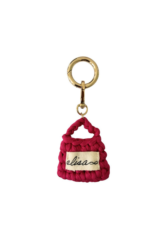 Mini Elisa bag charm - Fucsia