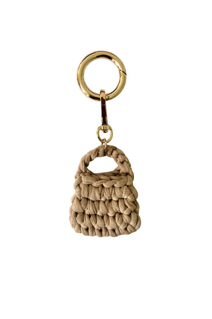 Mini Elisa bag charm - Beige