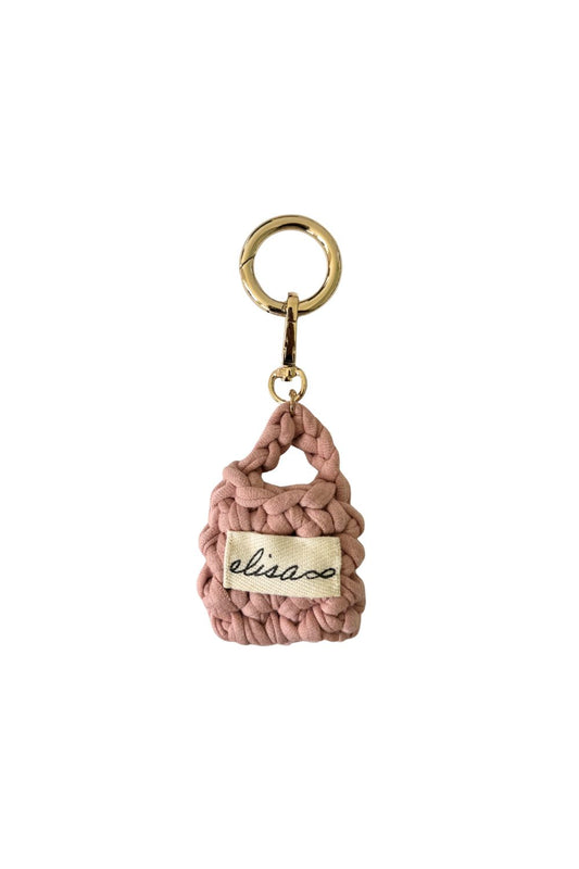 Mini Elisa bag charm - Rosado