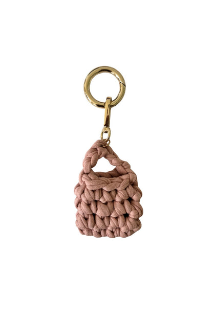 Mini Elisa bag charm - Rosado